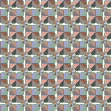 Geometrik süslemeli vektör deseni. Kusursuz tasarım dokusu