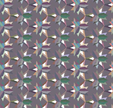 Geometrik süslemeli vektör deseni. Kusursuz tasarım dokusu 