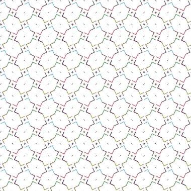 Geometrik süslemeli kusursuz desen. vektör illüstrasyonu