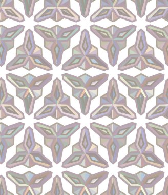 Geometrik süslemeli vektör deseni. Kusursuz tasarım dokusu 