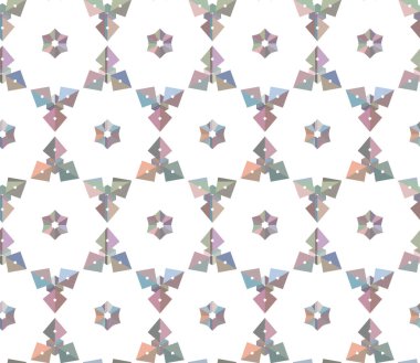 Geometrik süslemeli vektör deseni. Kusursuz tasarım dokusu 