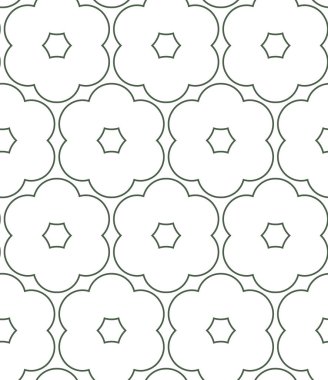 Geometrik süslemeli vektör deseni. Kusursuz tasarım dokusu 
