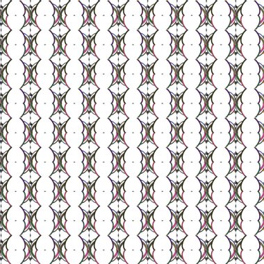 Geometrik süslemeli vektör deseni. Kusursuz tasarım dokusu 