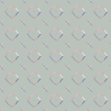 Geometrik süslemeli vektör deseni. Kusursuz tasarım dokusu