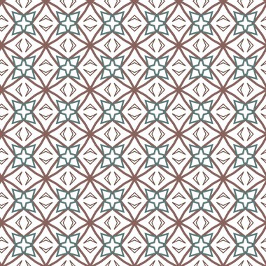 Geometrik süslemeli vektör deseni. Kusursuz tasarım dokusu 