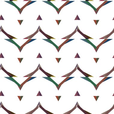 Geometrik süslemeli vektör deseni. Kusursuz tasarım dokusu 