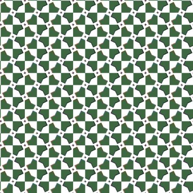 Geometrik süslemeli vektör deseni. Kusursuz tasarım dokusu 