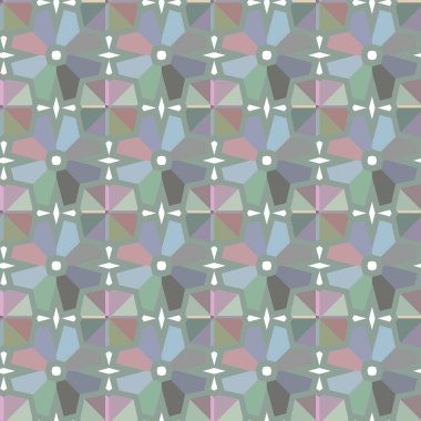 Geometrik süslemeli vektör deseni. Kusursuz tasarım dokusu 