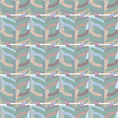 Geometrik süslemeli vektör deseni. Kusursuz tasarım dokusu 