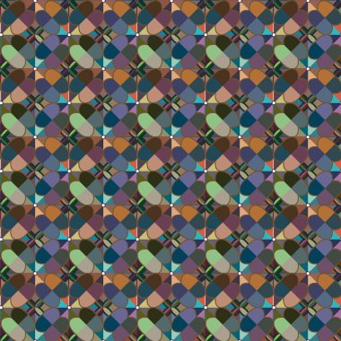 Geometrik süslemeli vektör deseni. Kusursuz tasarım dokusu 