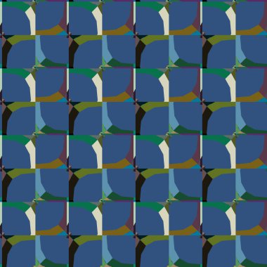 Geometrik süslemeli vektör deseni. Kusursuz tasarım dokusu 