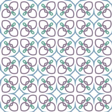 Geometrik süslemeli vektör deseni. Kusursuz tasarım dokusu 
