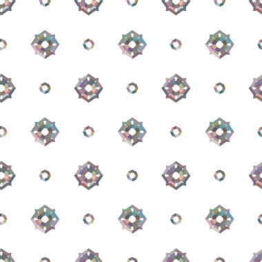 Geometrik süslemeli vektör deseni. Kusursuz tasarım dokusu 