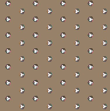 Geometrik süslemeli vektör deseni. Kusursuz tasarım dokusu 