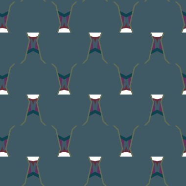 Geometrik süslemeli vektör deseni. Kusursuz tasarım dokusu 