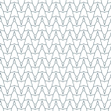 Geometrik süslemeli vektör deseni. Kusursuz tasarım dokusu 
