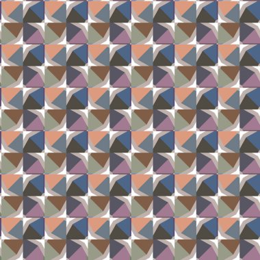 Geometrik süslemeli vektör deseni. Kusursuz tasarım dokusu