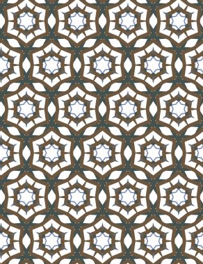 Geometrik süslemeli vektör deseni. Kusursuz tasarım dokusu 