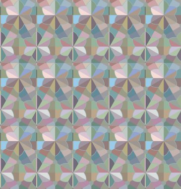 Geometrik süslemeli vektör deseni. Kusursuz tasarım dokusu