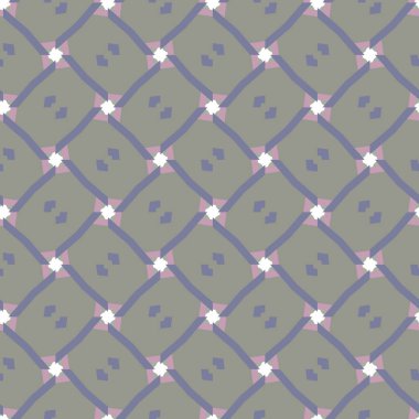 Geometrik süslemeli vektör deseni. Kusursuz tasarım dokusu