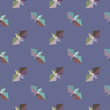 Geometrik süslemeli vektör deseni. Kusursuz tasarım dokusu 