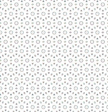 Geometrik süslemeli vektör deseni. Kusursuz tasarım dokusu 