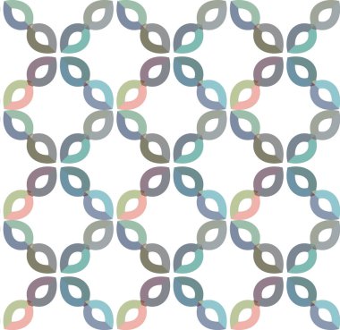 Geometrik süslemeli vektör deseni. Kusursuz tasarım dokusu 