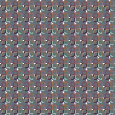 Geometrik süslemeli vektör deseni. Kusursuz tasarım dokusu 