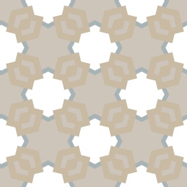 Geometrik süslemeli vektör deseni. Kusursuz tasarım dokusu