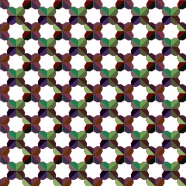 Geometrik süslemeli vektör deseni. Kusursuz tasarım dokusu 