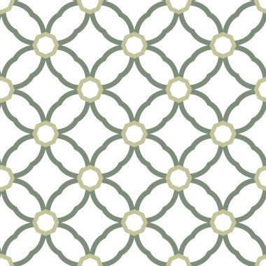 Geometrik süslemeli vektör deseni. Kusursuz tasarım dokusu 