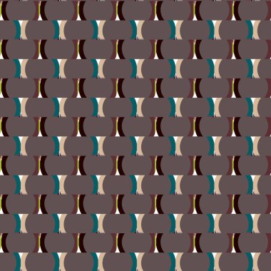 Geometrik süslemeli vektör deseni. Kusursuz tasarım dokusu 