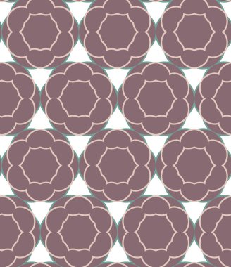 Geometrik süslemeli vektör deseni. Kusursuz tasarım dokusu 