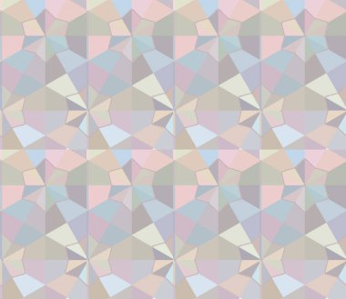 Geometrik süslemeli vektör deseni. Kusursuz tasarım dokusu 