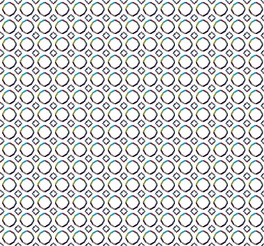 Geometrik süslemeli vektör deseni. Kusursuz tasarım dokusu 