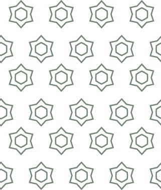Geometrik süslemeli vektör deseni. Kusursuz tasarım dokusu
