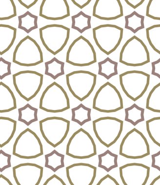 Geometrik süslemeli vektör deseni. Kusursuz tasarım dokusu