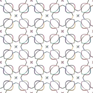 Geometrik süslemeli vektör deseni. Kusursuz tasarım dokusu