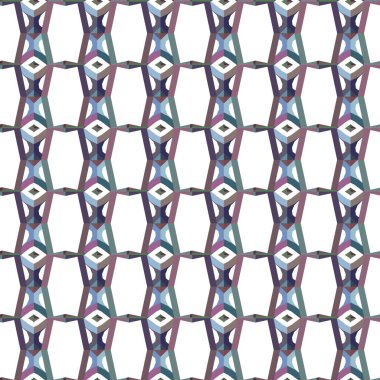 Geometrik süslemeli vektör deseni. Kusursuz tasarım dokusu 