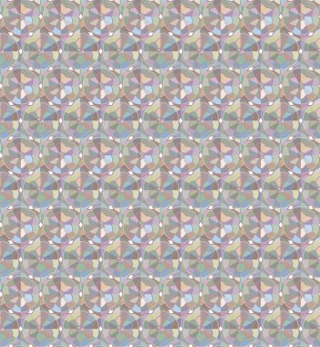 Geometrik süslemeli vektör deseni. Kusursuz tasarım dokusu