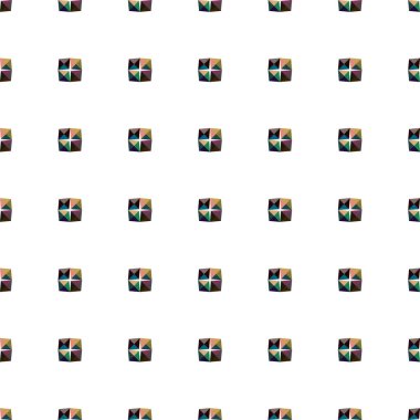 Geometrik süslemeli vektör deseni. Kusursuz tasarım dokusu 