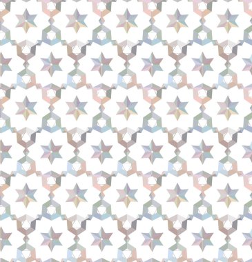 Geometrik süslemeli vektör deseni. Kusursuz tasarım dokusu 