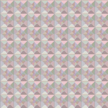 Geometrik süslemeli vektör deseni. Kusursuz tasarım dokusu 
