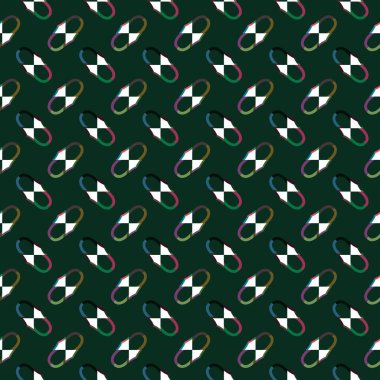 Geometrik süslemeli vektör deseni. Kusursuz tasarım dokusu