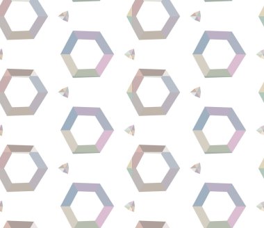 Geometrik süslemeli vektör deseni. Kusursuz tasarım dokusu