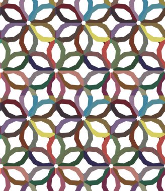 Geometrik süslemeli vektör deseni. Kusursuz tasarım dokusu 