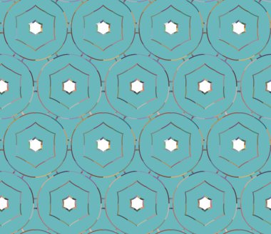 Geometrik süslemeli vektör deseni. Kusursuz tasarım dokusu 