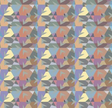 Geometrik süslemeli vektör deseni. Kusursuz tasarım dokusu