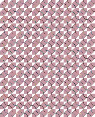 Geometrik süslemeli vektör deseni. Kusursuz tasarım dokusu 