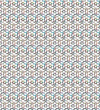Geometrik süslemeli vektör deseni. Kusursuz tasarım dokusu